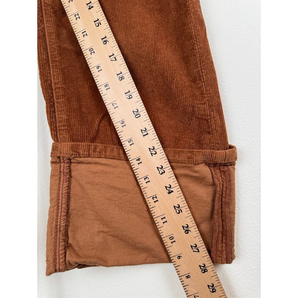 Pilcro Scotty Cuffed High Rise Straight Corduroy Pants Adobe 27 - Picture 14 of 15